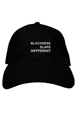 Blackness Slaps Different premium dad hat